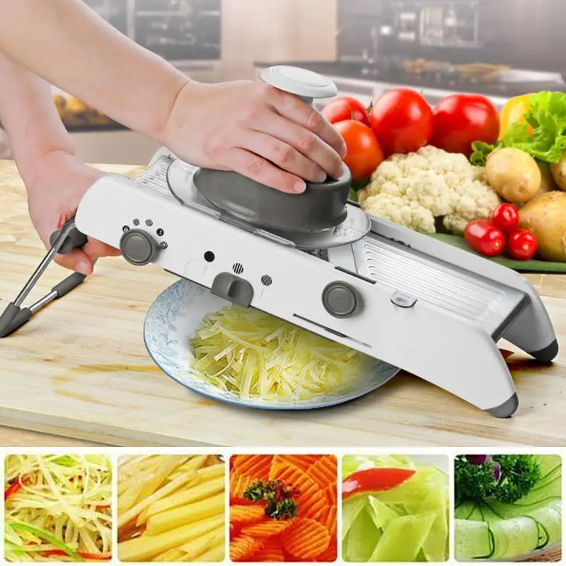 

New Kitchen Tools 4 Gear Adjustable Mandoline Slicer Accessories Multi-functional Vegetable Grater Shredder Slicer Cutter Sets