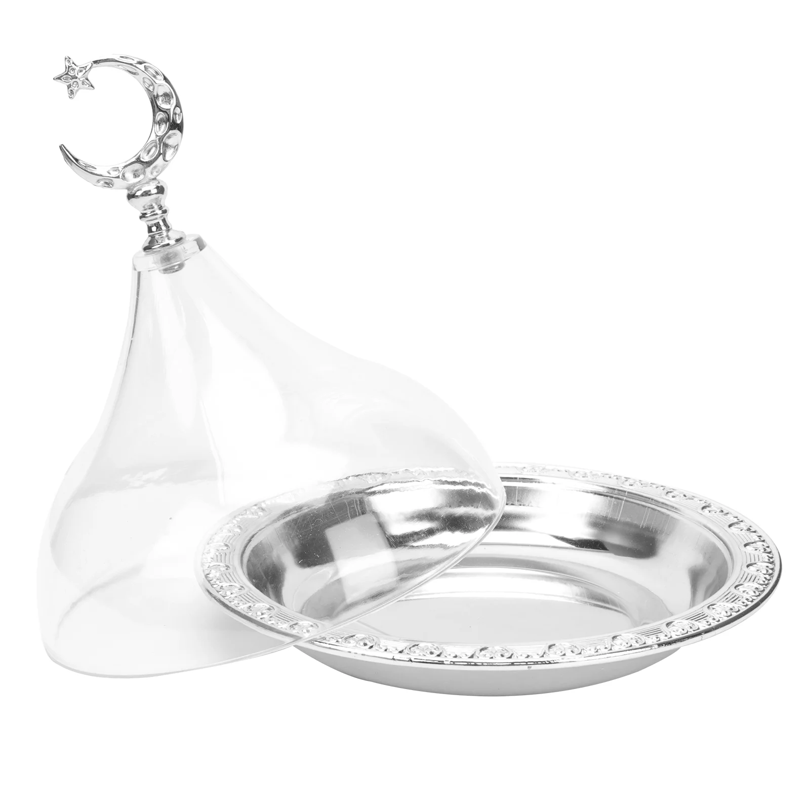 

Dessert Storage Tray Glass Terrarium Lid Desert Platter Candy Plate Cake Serving Platter Acrylic Glass Cake Stand Women's