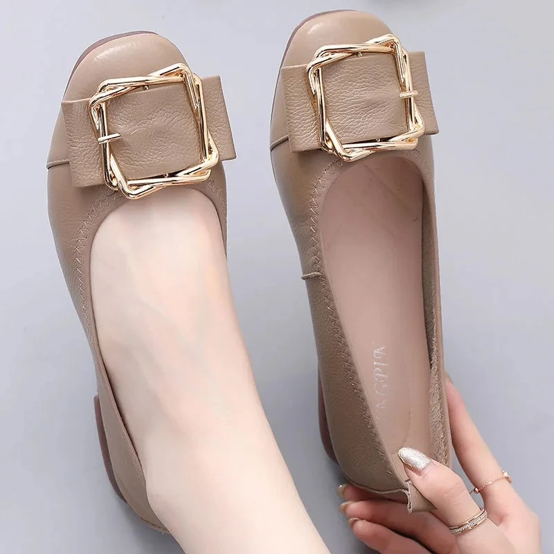

Genuine Leather Shoes for Woman Flats Female Designer Spring Summer Shoes Loafer Ladies Comfy Non-slips Oxford Flats Mocasines