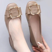 genuine leather shoes for woman flats female designer spring summer shoes loafer ladies comfy non slips oxford flats mocasines