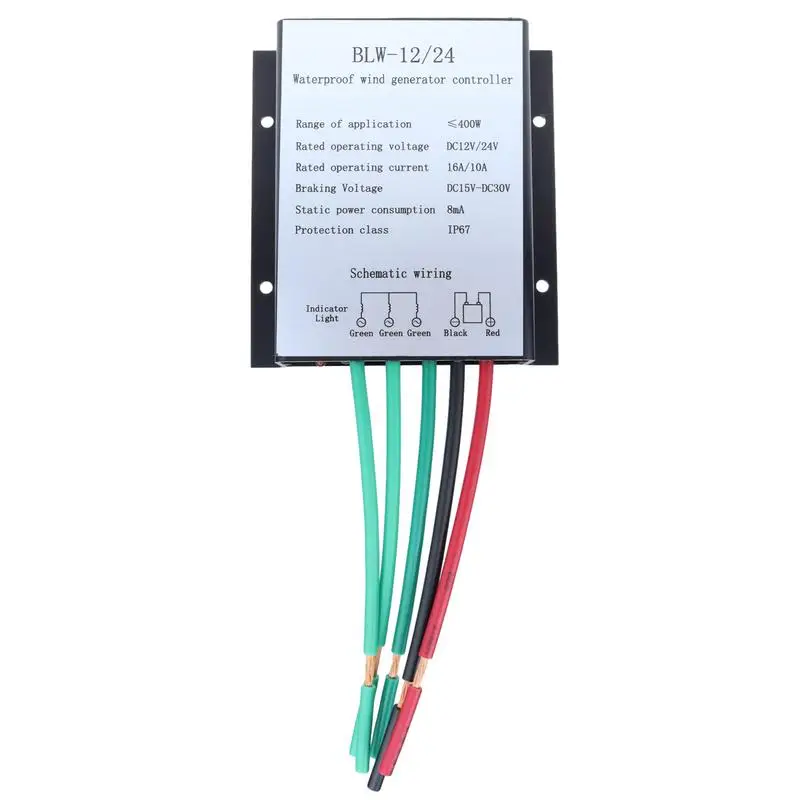 

Автоматический регулятор заряда ветра IP67 Водонепроницаемый Контроллер заряда аккумулятора 15-30 В постоянного тока водонепроницаемый автоматический