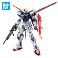 bandai original gundam model kit anime figure strike gundam mg 1100 action figures collectible ornaments toys gifts for kids