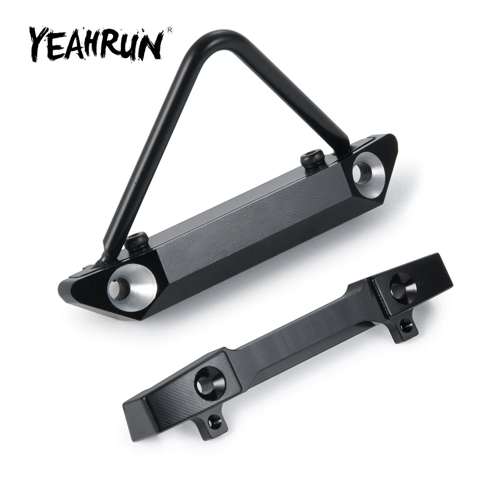 

YEAHRUN Aluminum Front Rear Bumper for Axial SCX24 AXI90081 AXI00001 AXI00002 1/24 RC Crawler Car Truck Upgrade Parts
