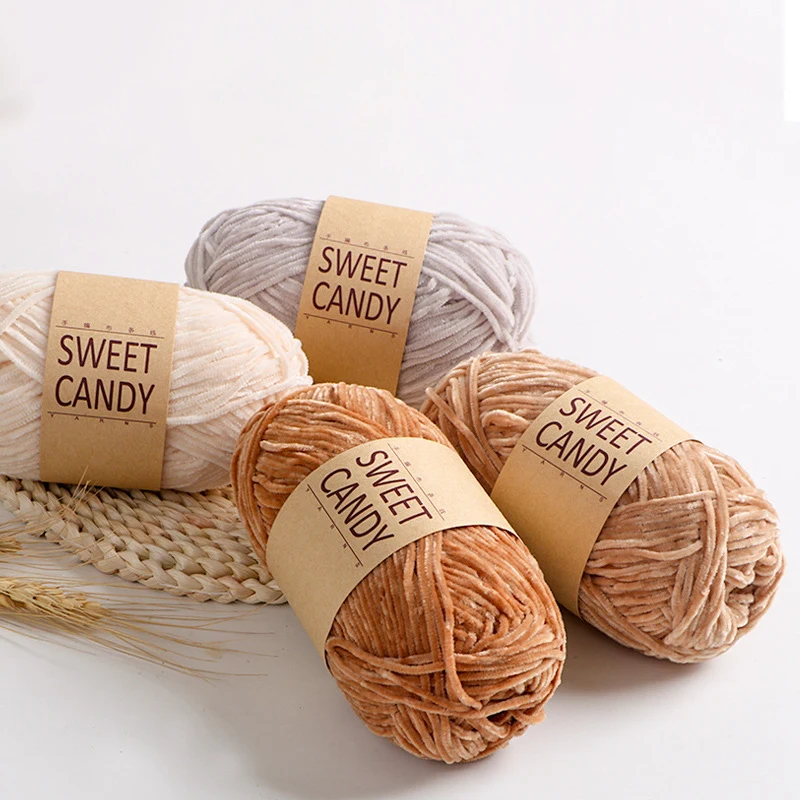 40g 148m Golden Velvet Fine Warm Woolen Thread Sweater Material Soft Scarf Stylish Knitted Accessories Skin-friendly - купить по
