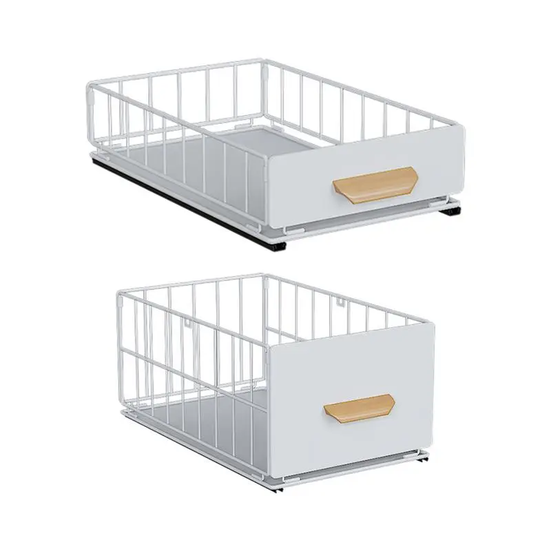 Стеллаж для хранения под раковину раздвижные выдвижные кухонные полки