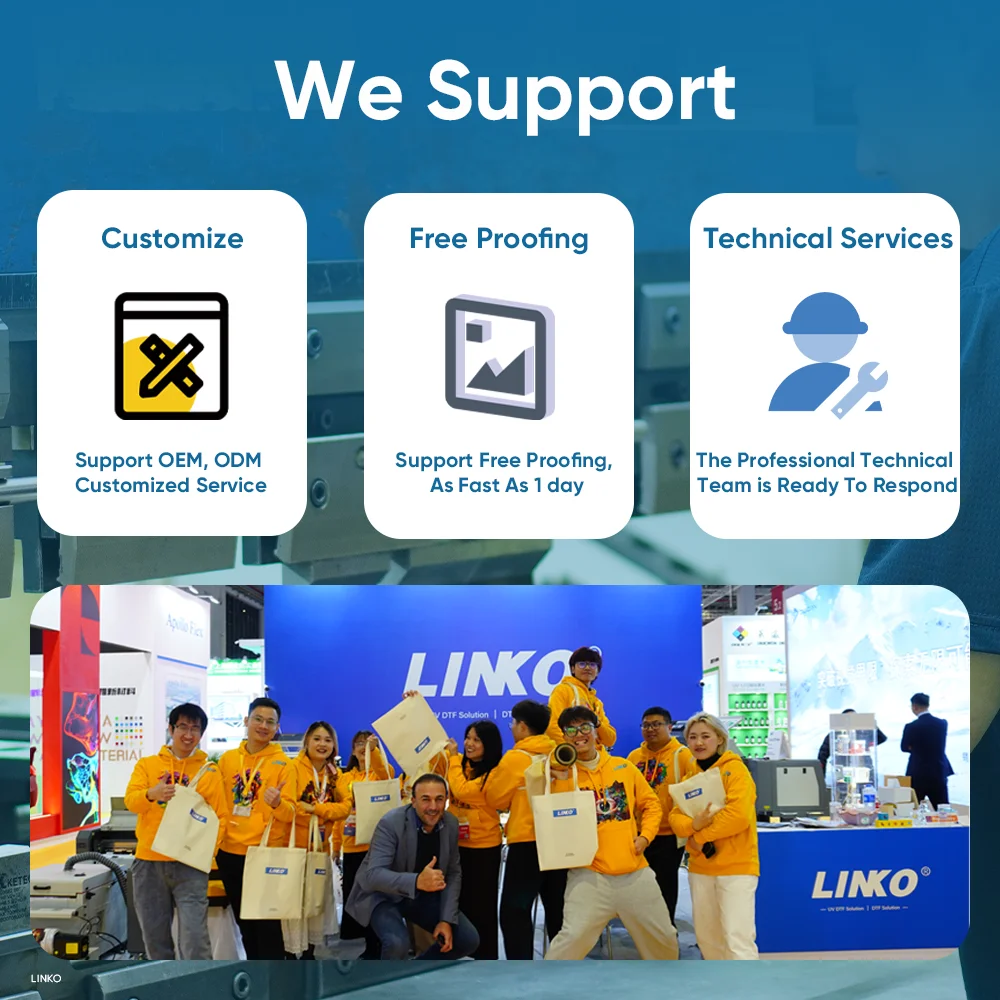 LINKO Хороший продаваемый УФ-принтер A3 DTF с печатающей головкой Xp600 I1600 Пользовательская стеклянная чашка УФ-принтер для наклеек DTF УФ-принтер для чашек DTF (art.: 3920ccf23b712) - 3920ccf23b712
