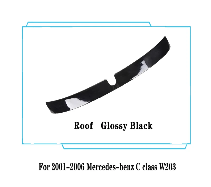 Спойлер для заднего багажника Mercedes-benz C class W203, 2001-2006 гг., спойлер для заднего окна на крыше, комплект аксессуаров для тюнинга корпуса из АБС-пластика