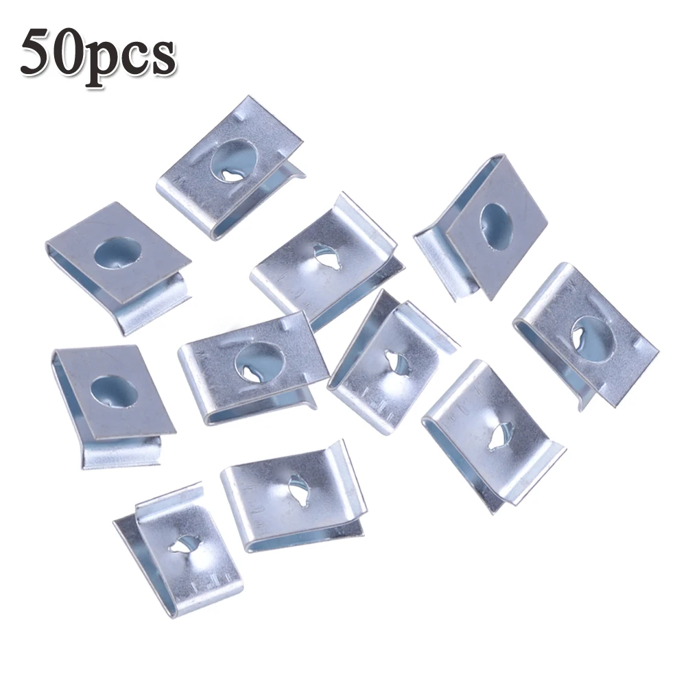 

Fenders U-nuts Fasteners Metal Panel Screws Speed Thread Universal 50pcs