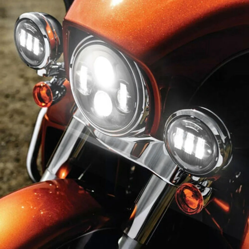 7Inch 80W LED Headlight Kit 4.5 Inch 60W Fog Light Passing Lamp For