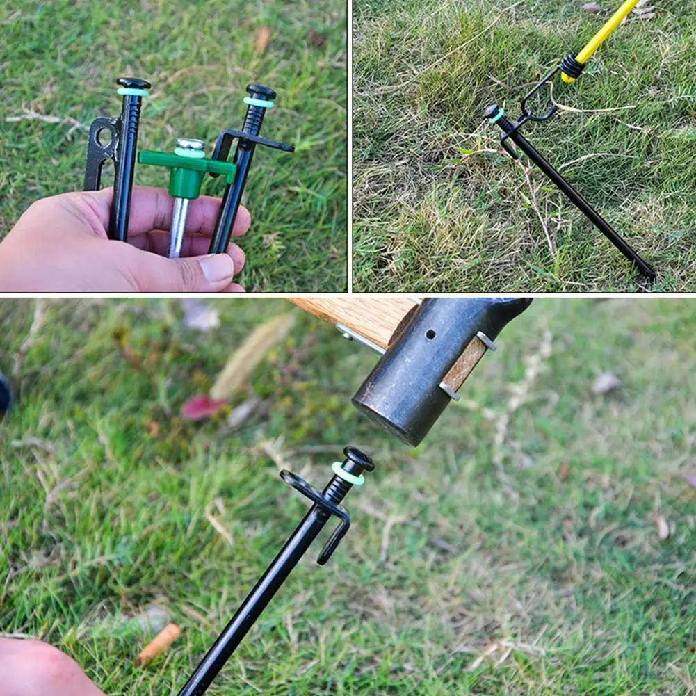 

10/20pcs Silicone Luminous Tent Ground Nail Ring O-shaped Rings Light Rod Night Fishing Outdoor Accessory Camping Multifunc E3v7