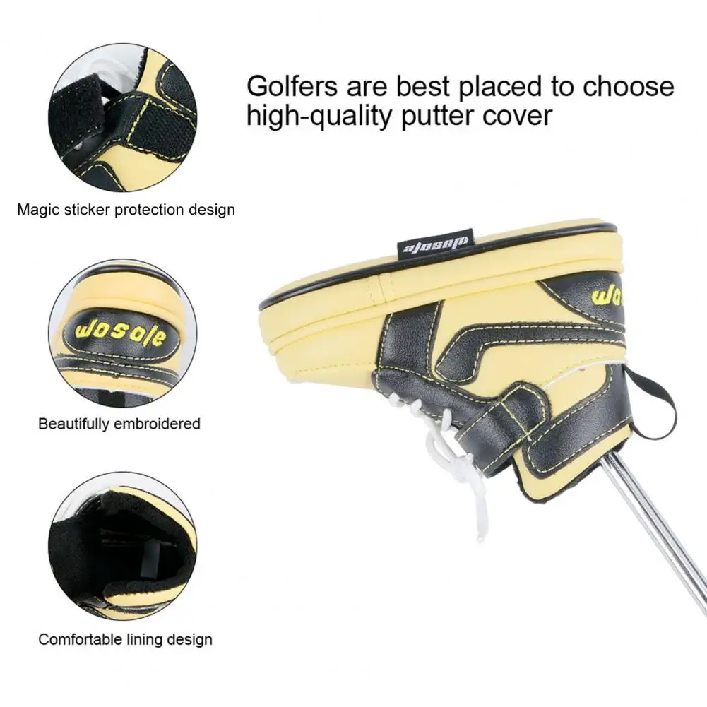 

High-quality Golf Club Head Cover Durable Golf Club Headcover Set Scratch-proof Shoe-shaped Putter Protector Covers for Brands
