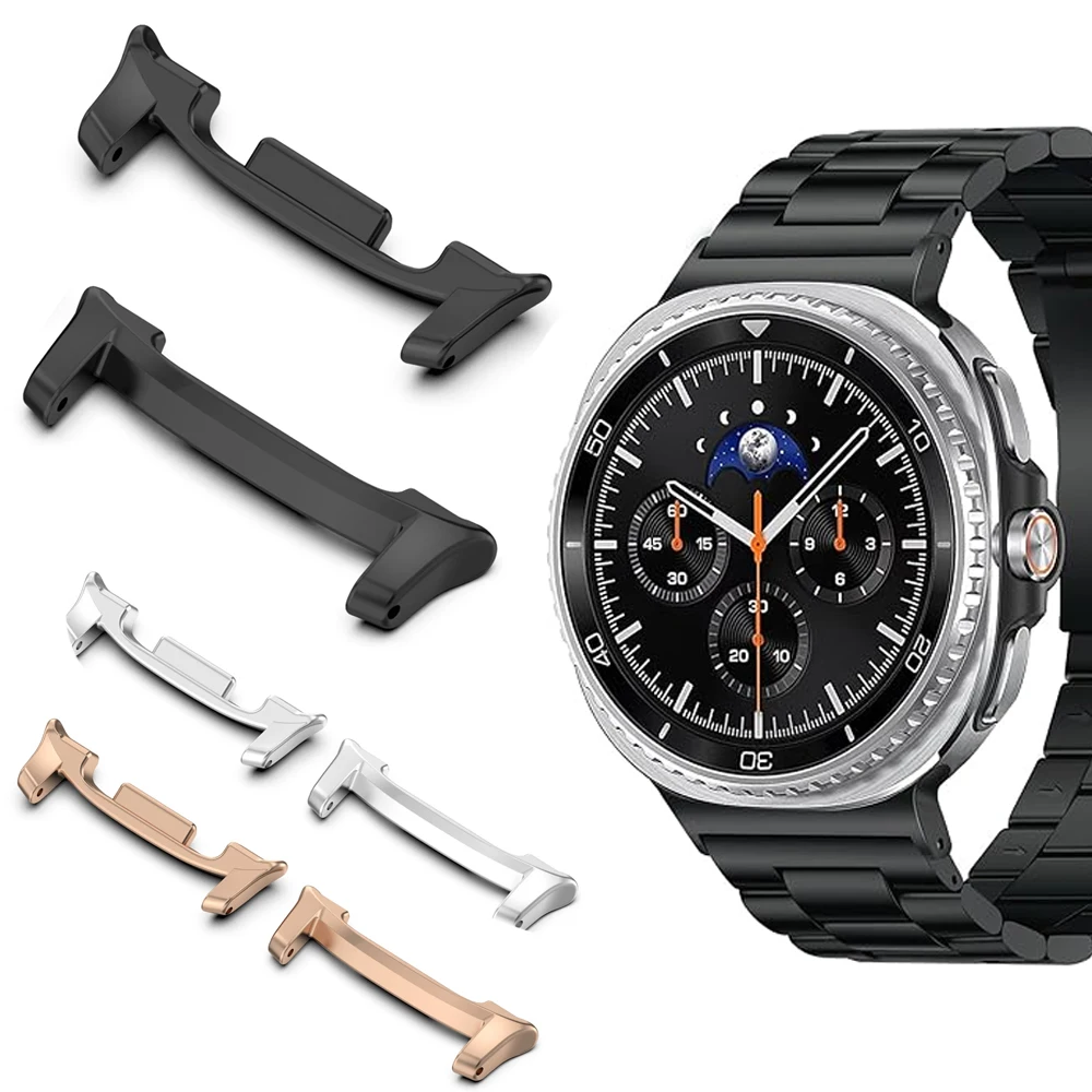 Фото Металлические разъемы из нержавеющей стали для Samsung Galaxy watch 8/8 classic 46 мм 44 мм 40 мм аксессуары Galaxy watch8 ремешок 22 мм адаптер №2