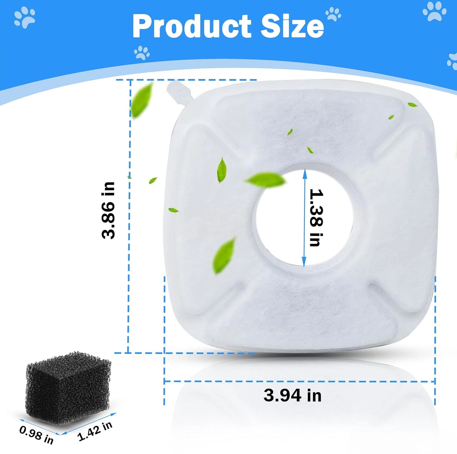 Новые угольные губки сменные фильтры для фонтана домашних животных кошек и собак