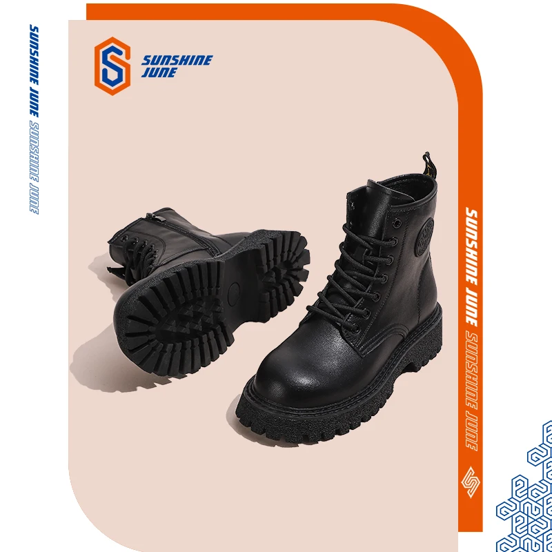 women's new Martin boots street style ins office lady boots motorcycle boots for women high-top shoes ins hot sale fashion women