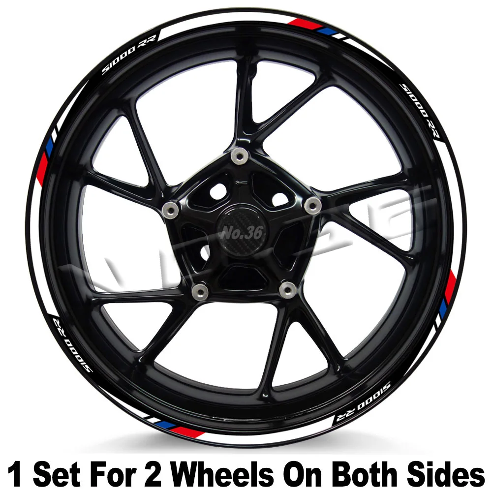 

Для S 1000 RR S1000 RR S1000RR 2025 2024 2023 наклейки на колеса мотоцикла Motorrad обод в полоску наклейки лента аксессуары водонепроницаемые