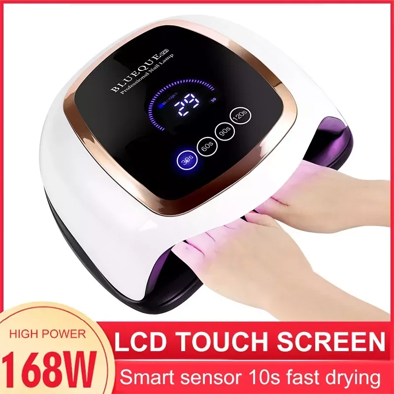 

NEW2023 UV LED Lamp For Nails Dryer Manicure Nail Lamp With Sensor Smart LCD Touch Screen For Polygels Gel Nail Polish Lamp