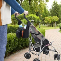 universal stroller organizer baby carriage bag diaper cup holder large capacity buggy pram cart basket hook stroller accessories
