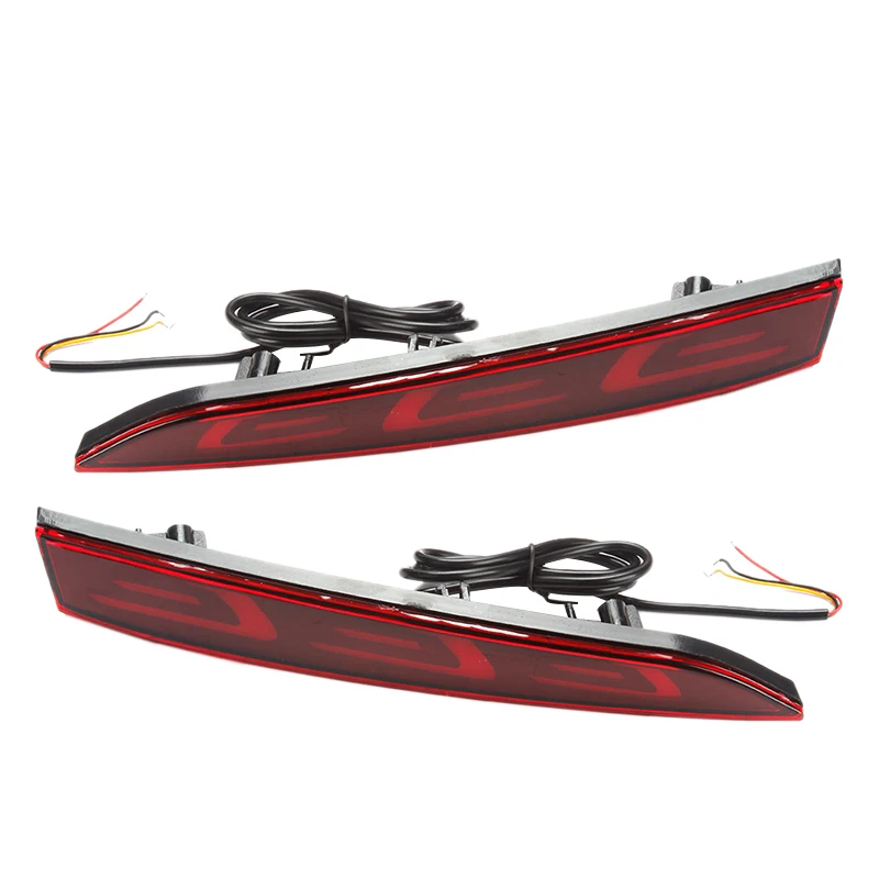 Красный отражатель для заднего бампера 2 шт. стоп-сигнал противотуманные фары ДХО