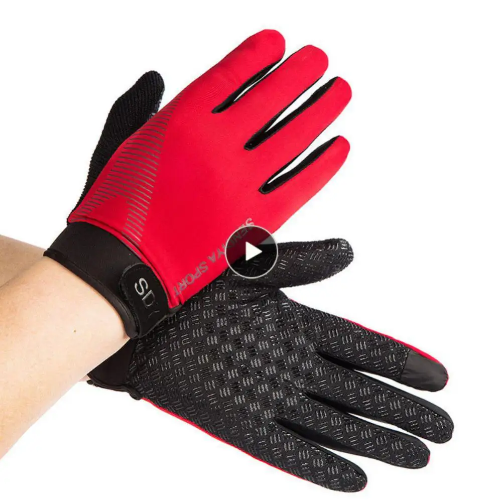 

Full Finger Gloves Non-slip Breathable Long-finger Gloves Shockproof Palm Rubber Wear-resistant Half-finger Gloves Warmth
