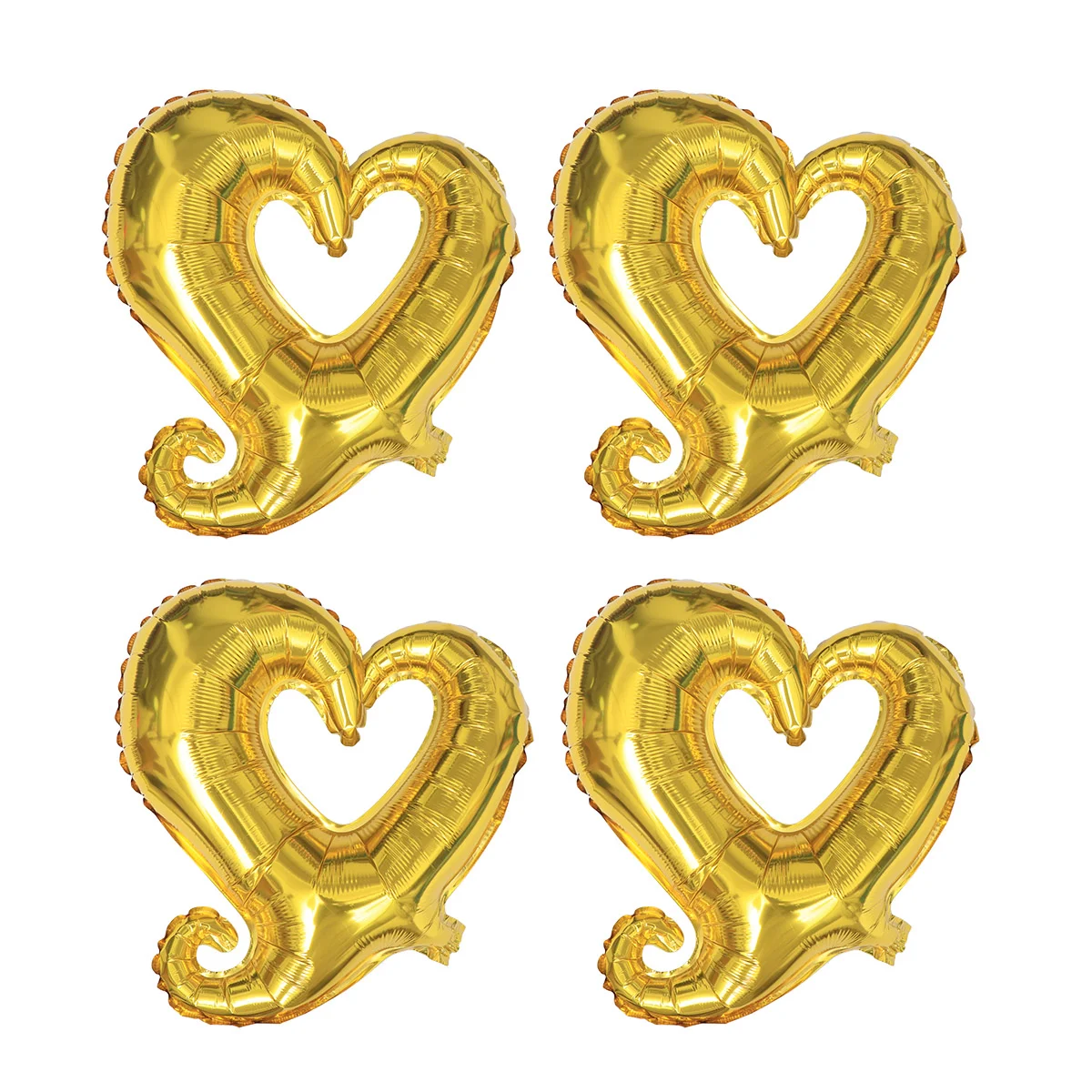 

Heart Balloons Balloonaluminum Hook Shaped Romantic Shape Valentine Redmembrane Blue Silver Inflatable Air Helium Ballon