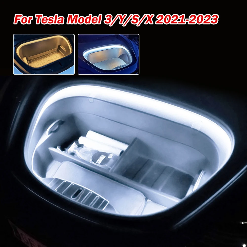 

Frunk Brighten светодиодная полоса освещения для Tesla Model 3 Y S X автомобиль передний багажник Фотолюминесцентная лампа Водонепроницаемая силиконовая Фотолюминесцентная лампа