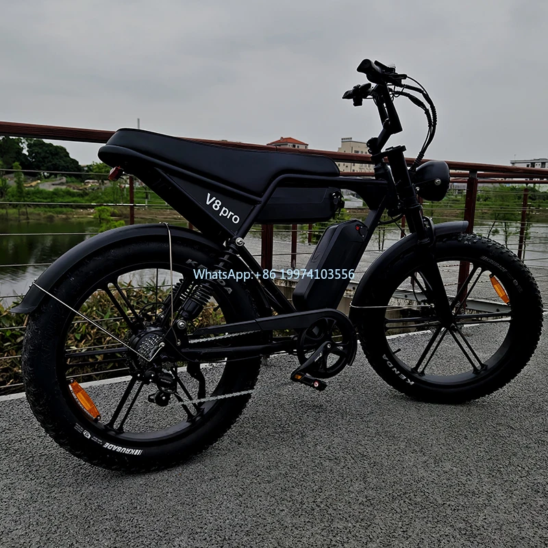 Электрический велосипед V8 Pro с толстыми шинами 250 Вт электровелосипед 48 В