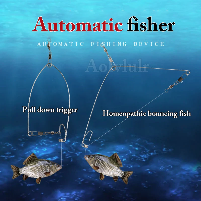 

3/5/10 шт., автоматический рыболовный крючок из нержавеющей стали