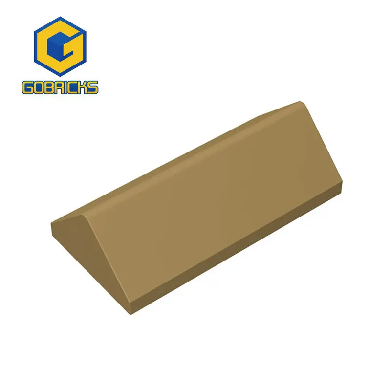 Фото Gobrick, 10 шт., склон 45, 2x4, двойная Совместимость с 3041 игрушечными сборками, строительные блоки, технические детские игрушки №5