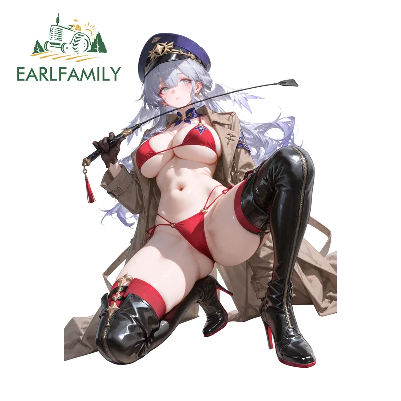 EARLFAMILY Honkai Star Rail для девочек, секс-автомобильные наклейки, индивидуальные наклейки для мотоциклов, подходящие для хранения стаканов, колбы для хозяина