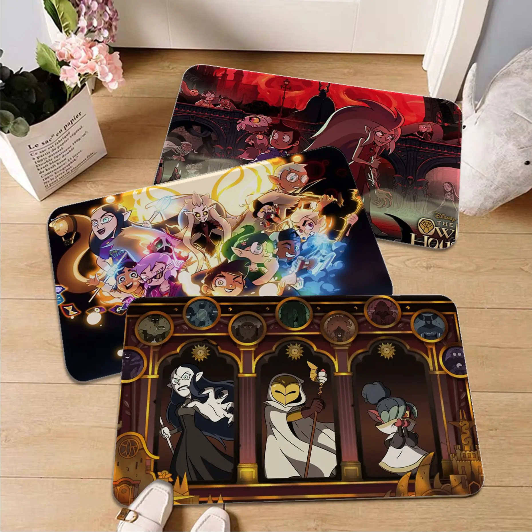 

Disney The Owl House Hallway Carpet Anti-slip Absorb Water Long Strip Cushion Bedroon Mat Hotel Decor Mat