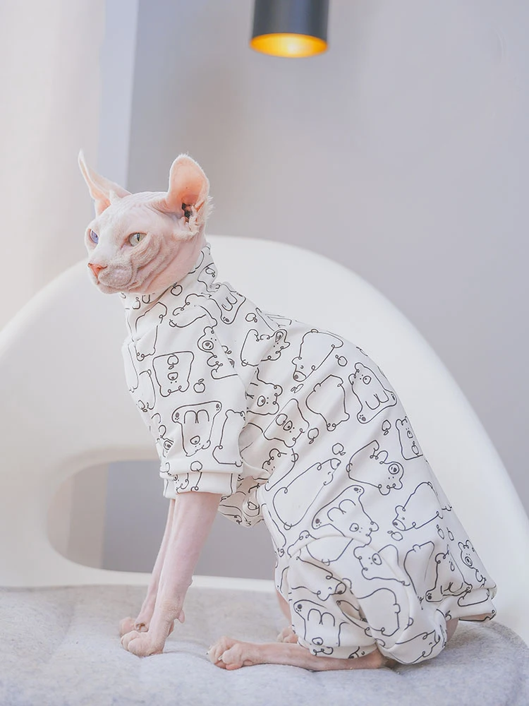 Флисовое пальто для кошек Sphynx одежда лета и весны мягкая толстовка с длинными