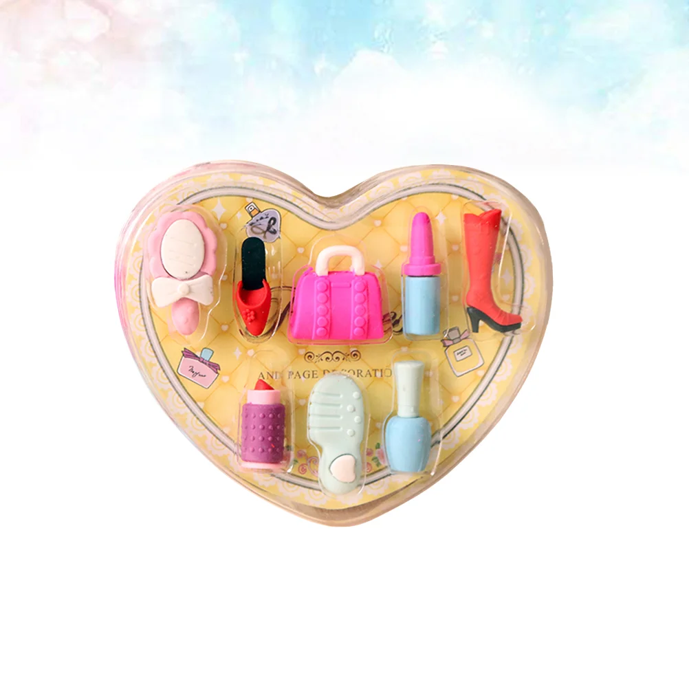 

8pcs Erasers Creative Box-packed Adorable Cute Pencile Erasers for Children Students