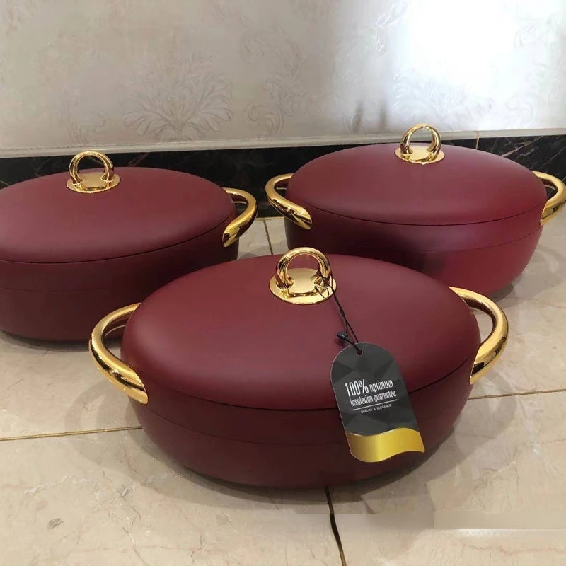 

Heat preservation box2L2.5L3L exported to Africa foreign trade 3PCS set egg-shaped insulation box