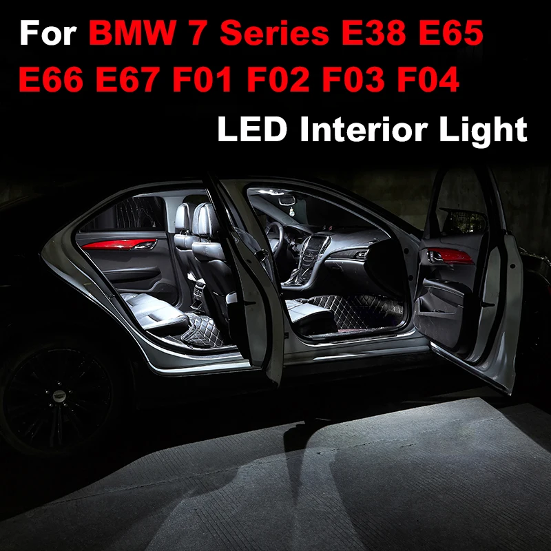 

Car Interior LED For BMW 7 Series E38 E65 E66 E67 F01 F02 F03 F04 Vehicle Bulb Dome Map Reading Door Light Auto Lamp Parts