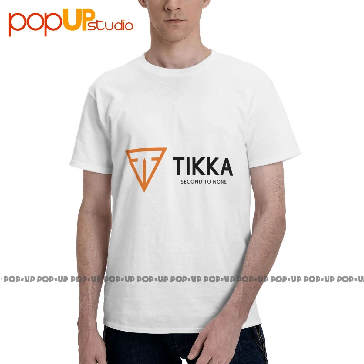 Футболка со снайперским рифелем Pop Tikka футболка с надписью Second To Not Sako Finland удобная