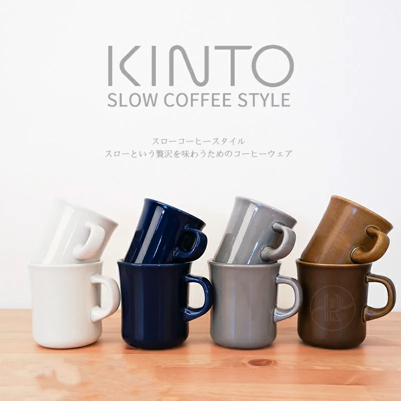 

Kinto Ceramic Mug Coffee Cup Single Product American Latte Cup Japanese Simple Solid Color Milk Cup