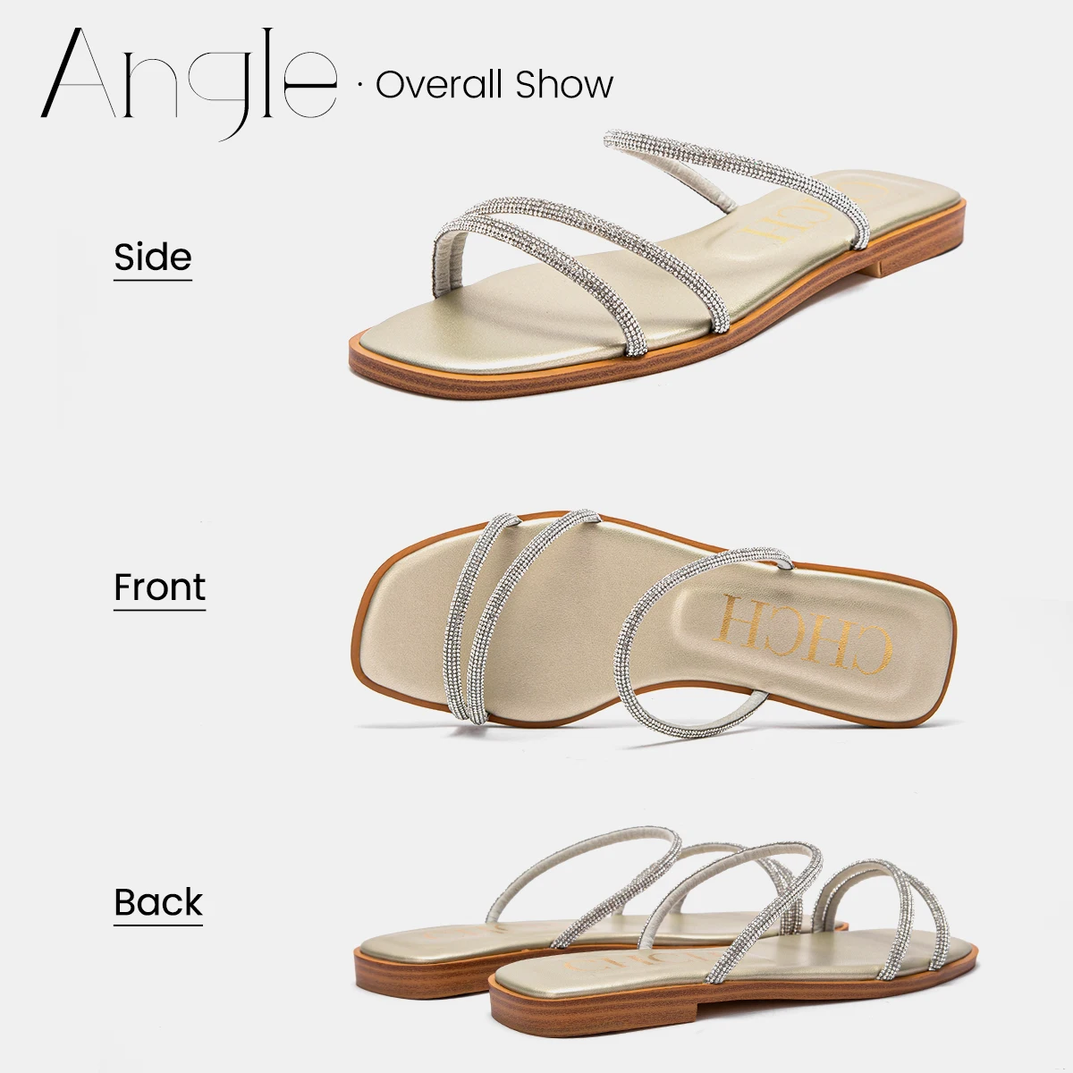 Женские пляжные туфли новинка 2024 модные шлепанцы на плоской подошве с