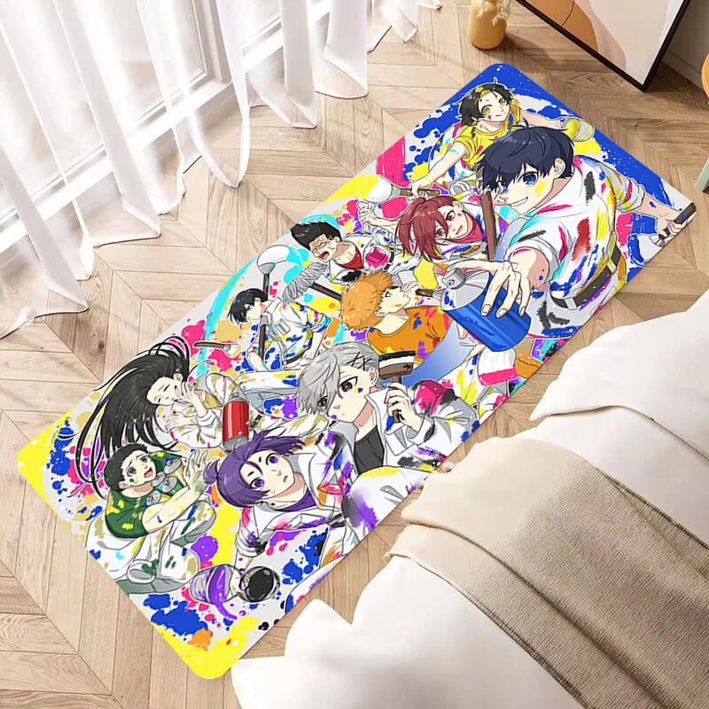 

Коврик для ванной моющийся с синим замком, нескользящий кухонный коврик, коврики для балкона и комнаты, коврики для дома, коврики для входной двери, коврик для ванной