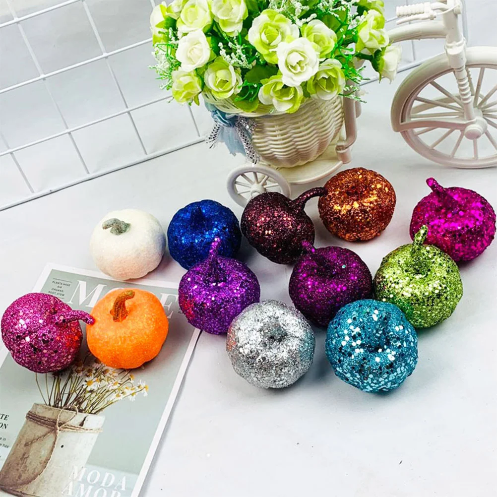 12 шт. инструмент для украшения тыквы на Хэллоуин реалистичные блестящие реквизит