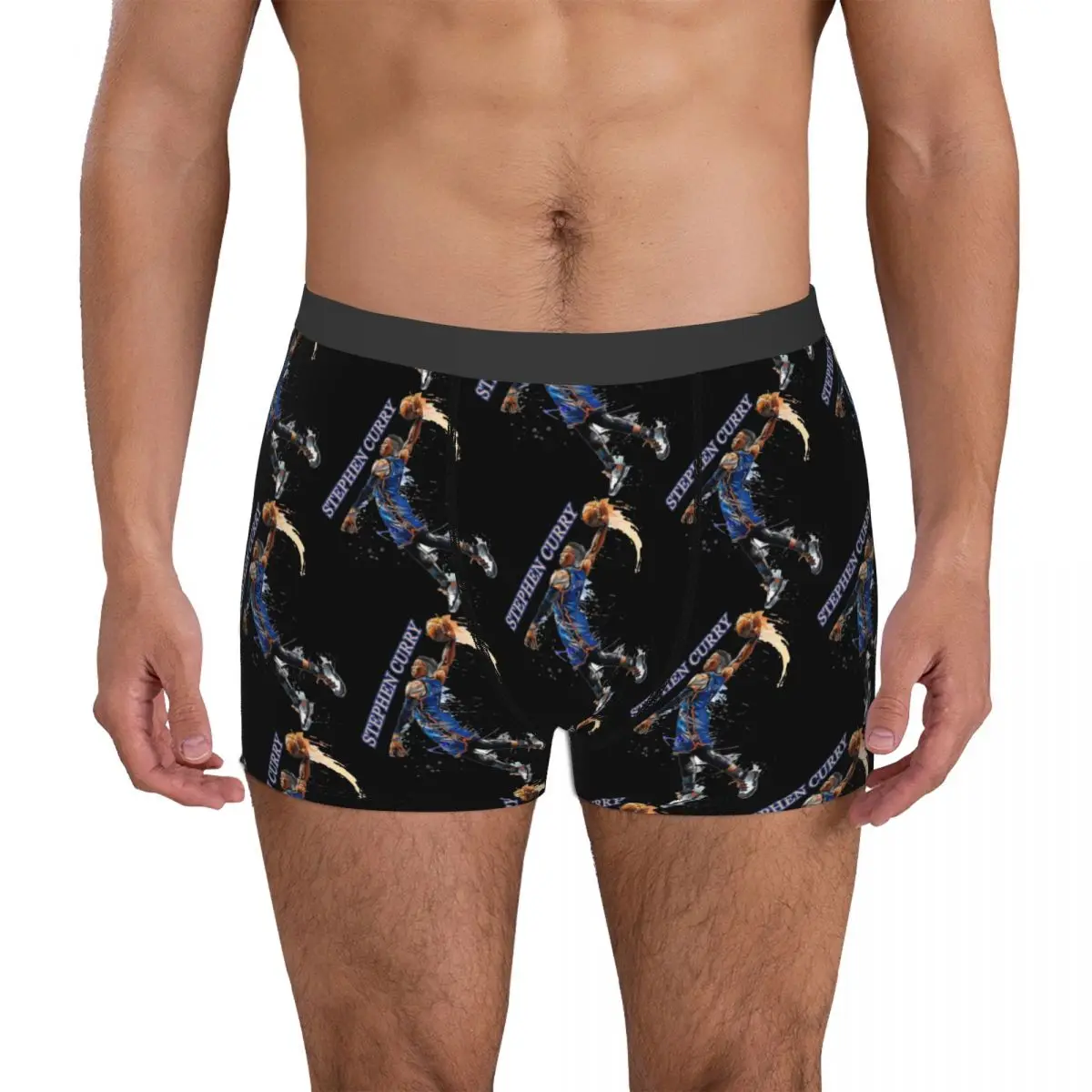 

Men's Boxer Briefs Stephens And Currys Mengshen Mengku 2023 Basketball Stars Sexy Skivvy Creative Humor Graphic Winter Wearable