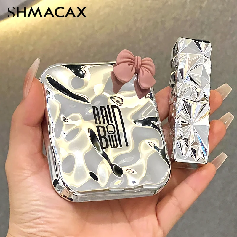 Складное мини-зеркало для макияжа со светодиодной подсветкой увеличение 2X