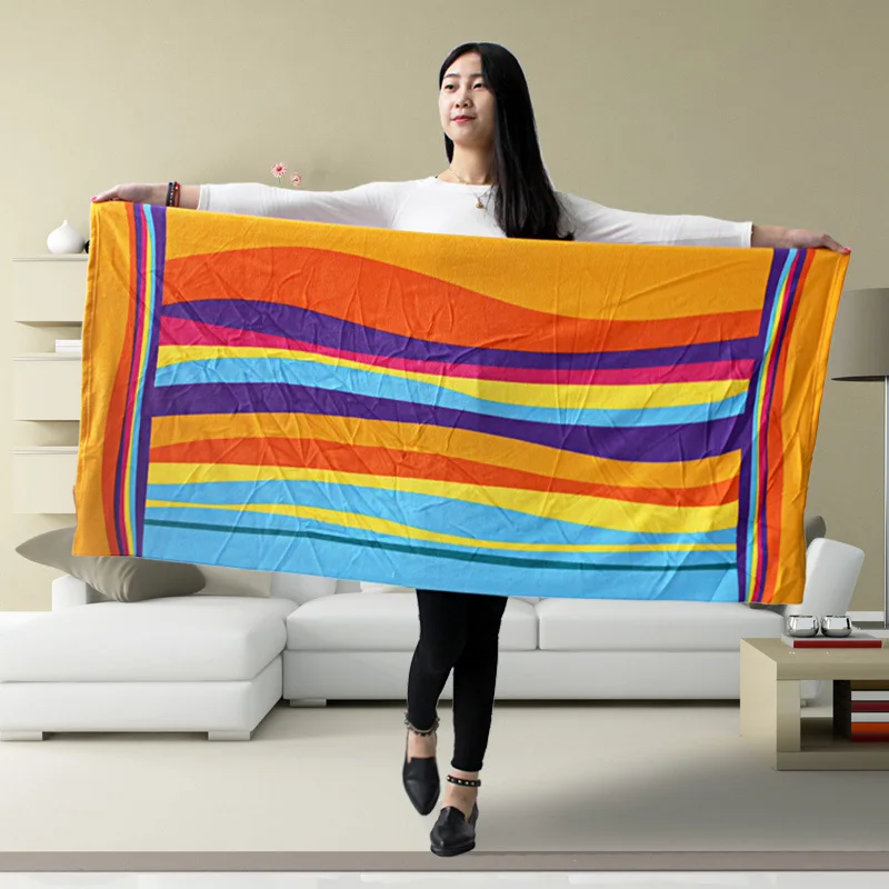 Рисунок 2 - Мягкие пляжные полотенца для бара водного цвета