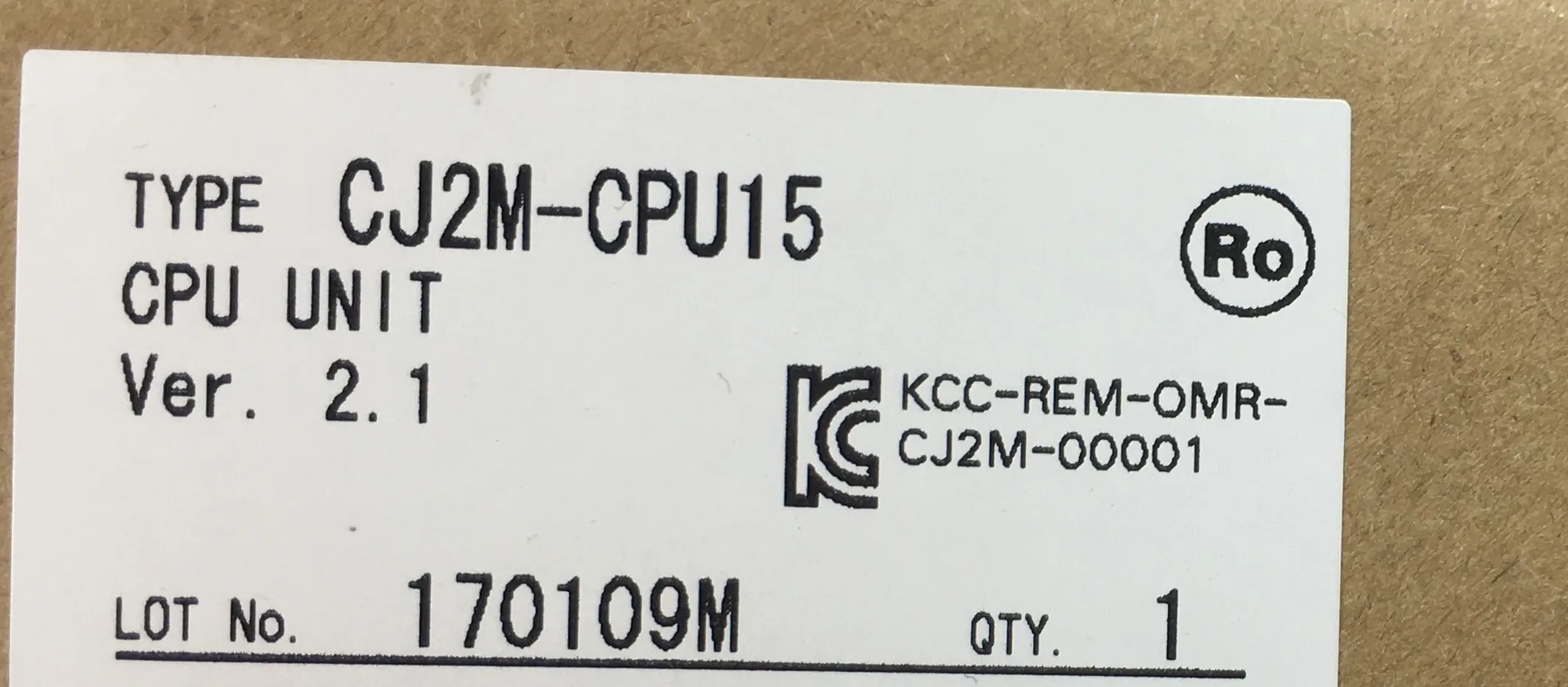 

CJ2M-CPU15 новый оригинальный