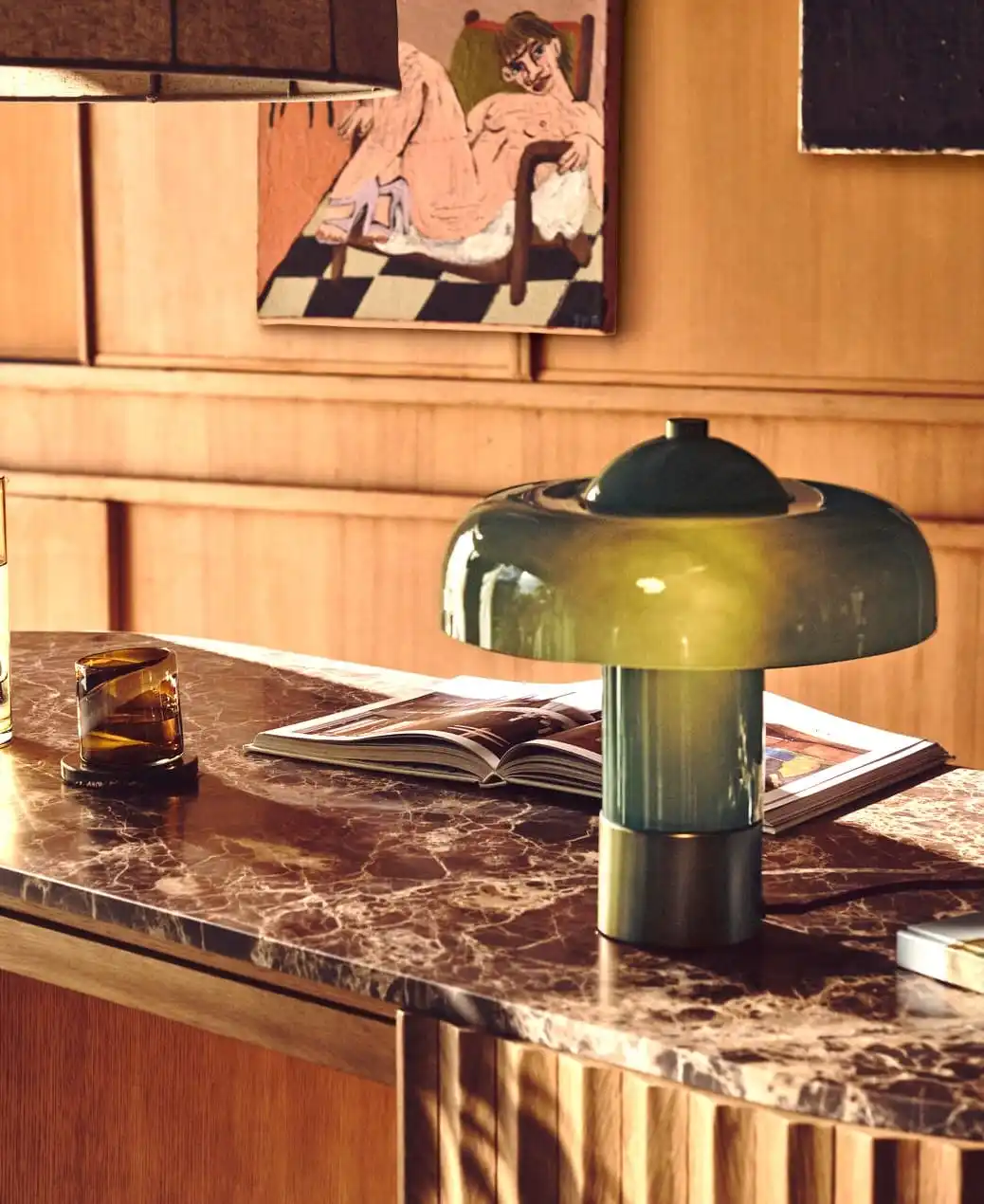 Настольная лампа Giovanni средневековая настольная винтажная дизайнерская модель