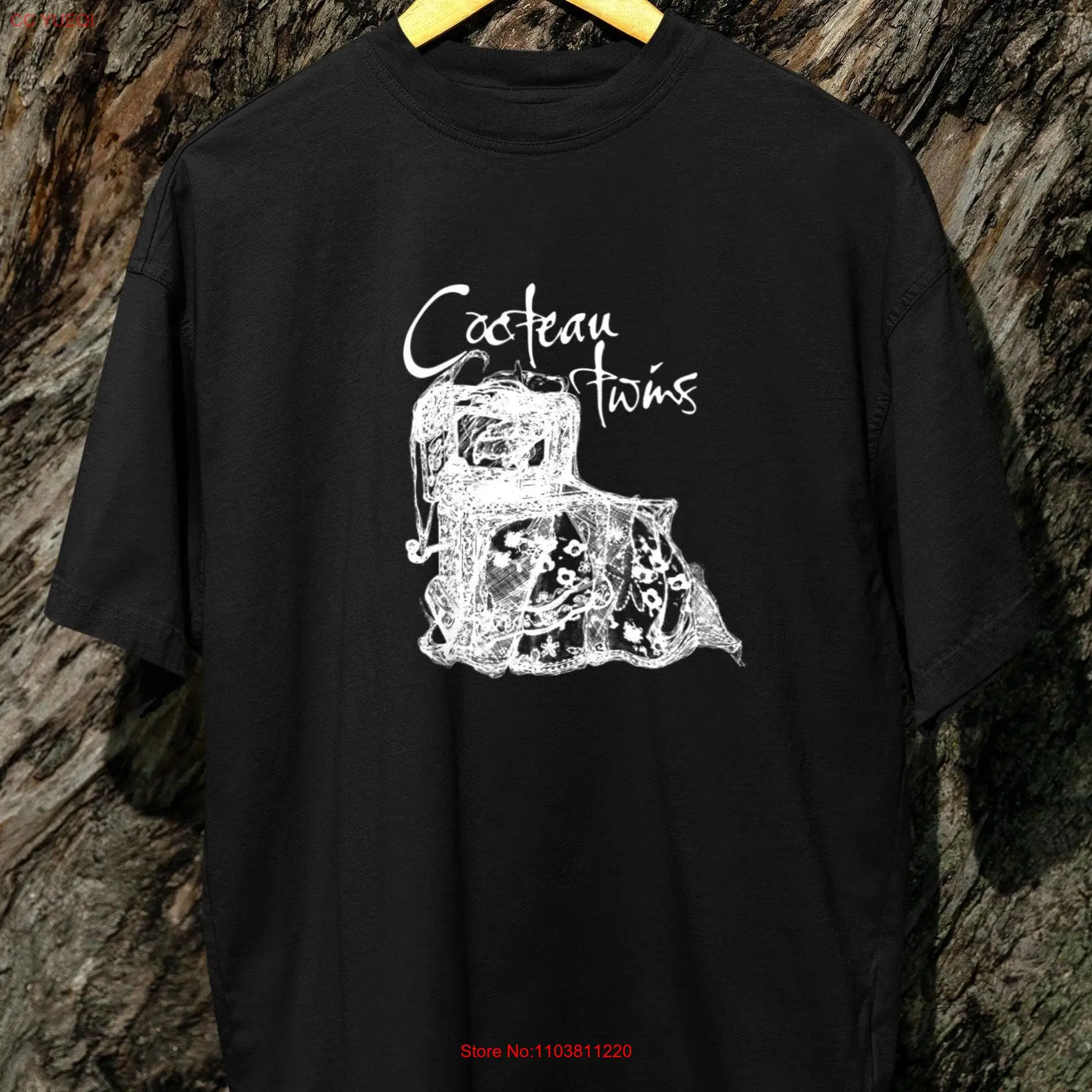 Cocteau Twins Aesthetic Flower T Shirt Inpsired Pop Rock Concert Merchandise long or short sleeves