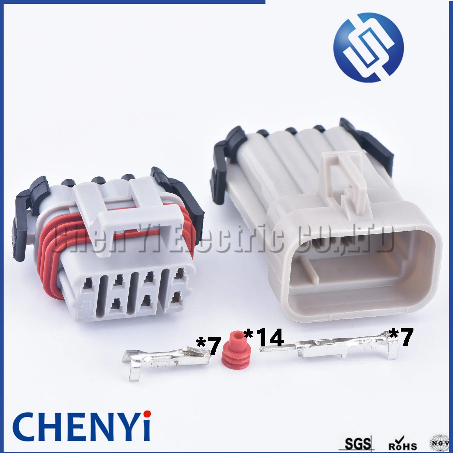 

1 компл., серый 7-контактный автомобильный разъем GM LS, катушка зажигания, водонепроницаемая розетка, штепсельная вилка 12047933 12047938