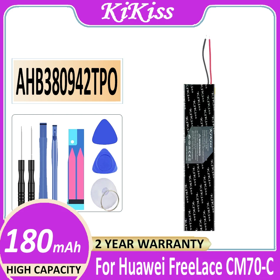 

Original KiKiss Battery AHB380942TPO 180mAh For Huawei FreeLace CM70-C/FreeLace Pro M0002 Wireless Digital Bateria
