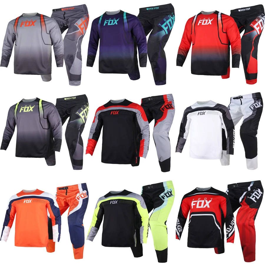 

2023 MX ATV MTB MBX 180/360 Toxsyk Nuklr Vizen Xpozr FGMNT Leed мотоциклетный кросс комплект снаряжения Джерси/БРЮКИ КОМБИНИРОВАННЫЙ гоночный костюм