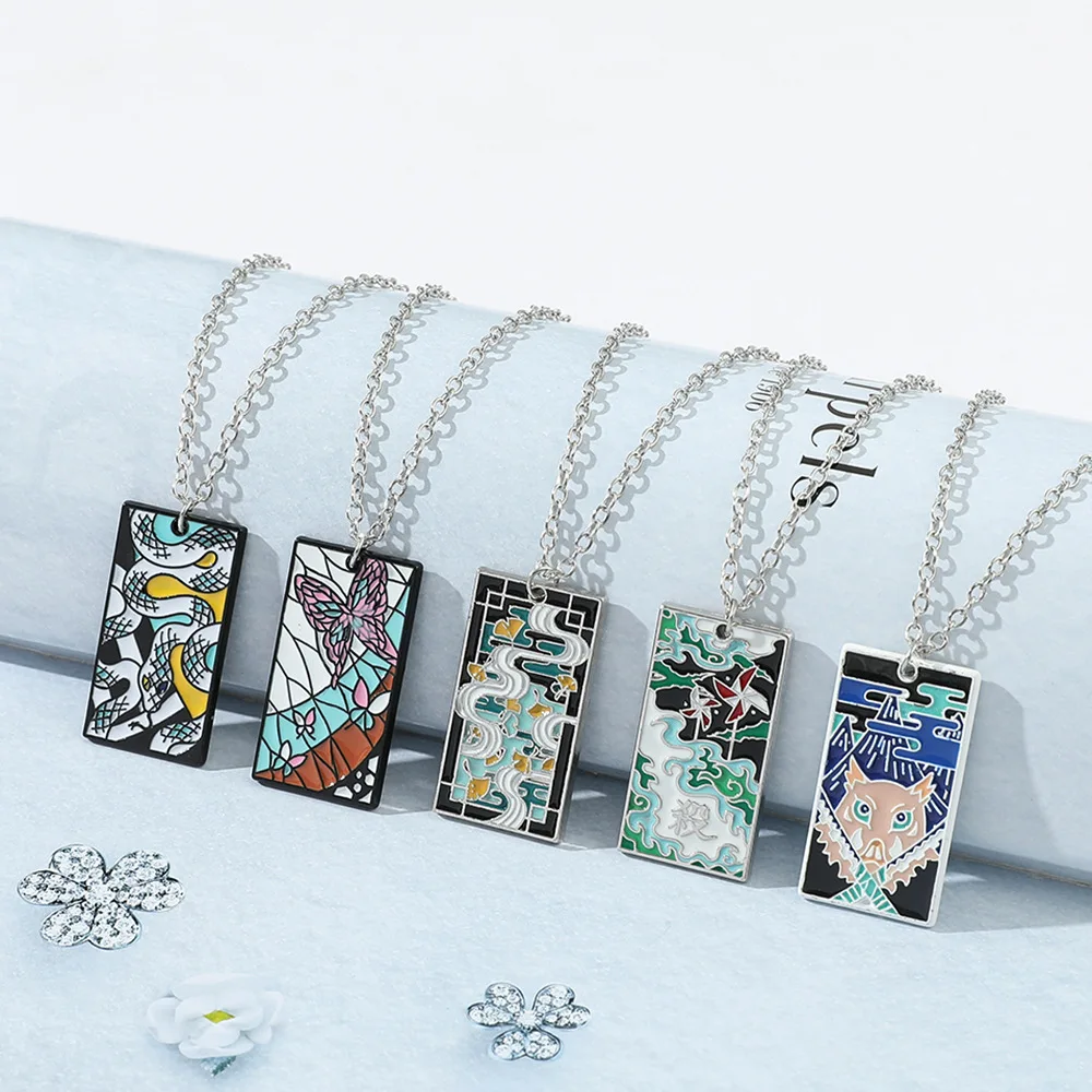 Брелок для ключей Kamado Tanjirou Nezuko Tomioka Giyuu Sabito металлические подвески 2024