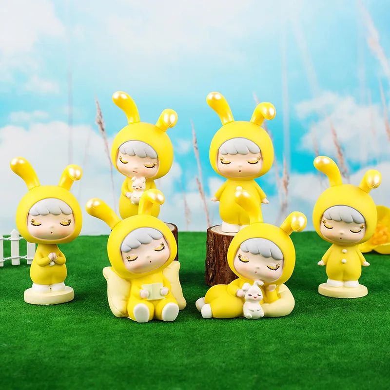 

Car Decoration Simulation Easter Cute Rabbit Ornament Home Festival Party Home Decorations Kids Gifts 2022 Kawaii Resin Bunny